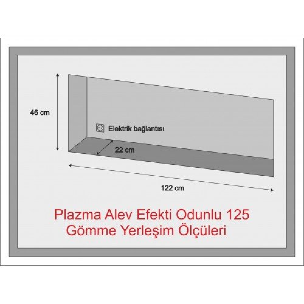 Plazma Alev Efekti Odunlu - 125